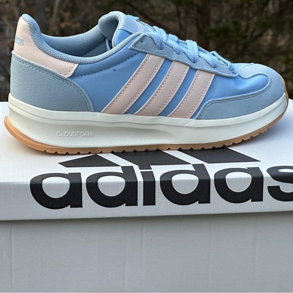 Adidas Youth Blue Casual Athletic Sneaker - Size US GS 4Y 7Y Unisex NEW - Picture 2 of 10